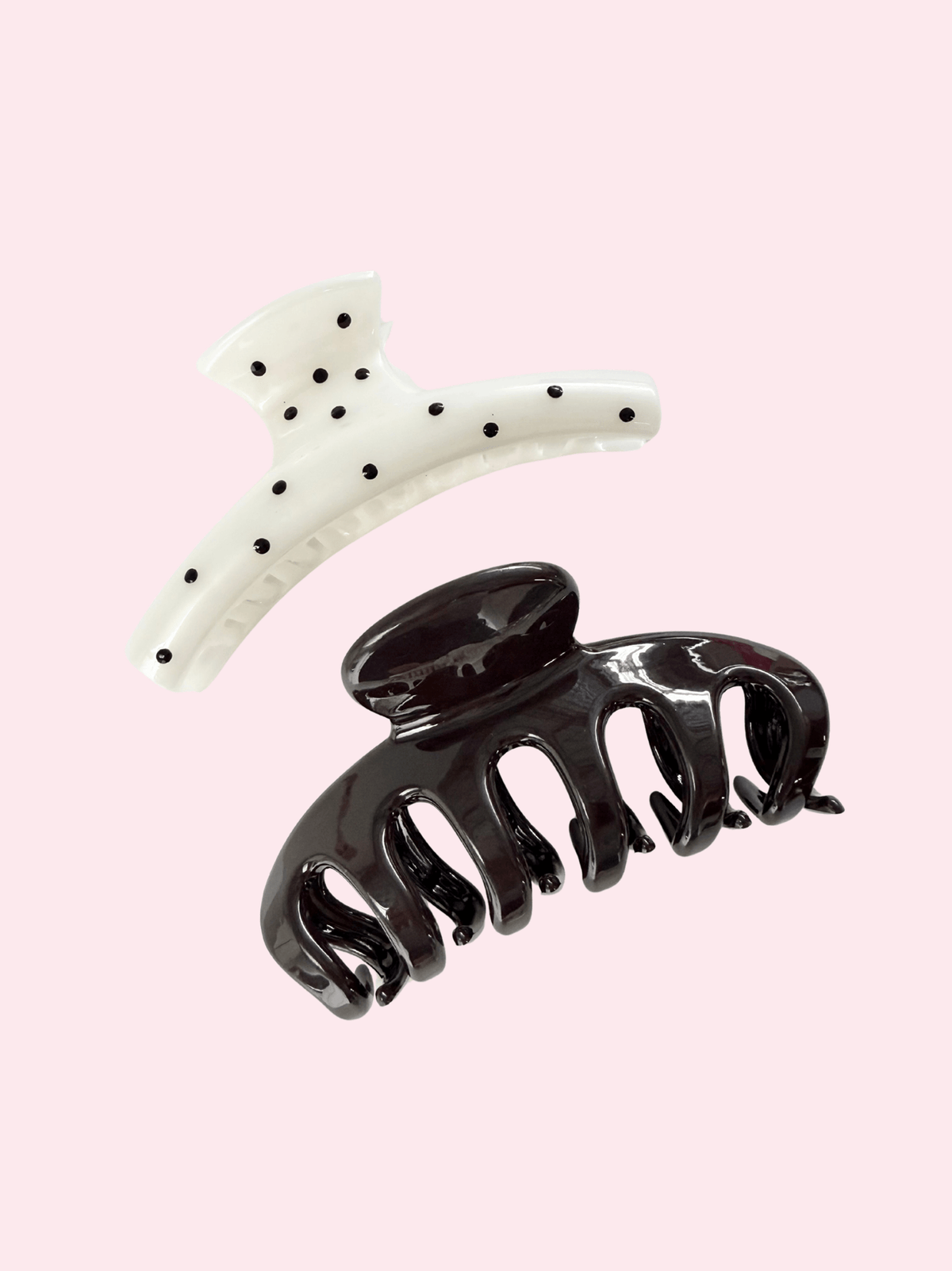 Set x2 Clips Puntos Café